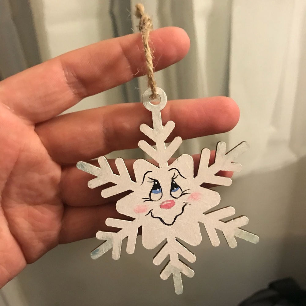Snowflake Christmas ornament